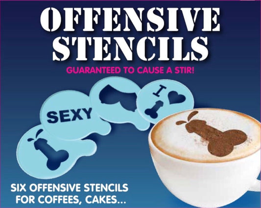 Rude Stencils for Drinks and Desserts (set of 6)