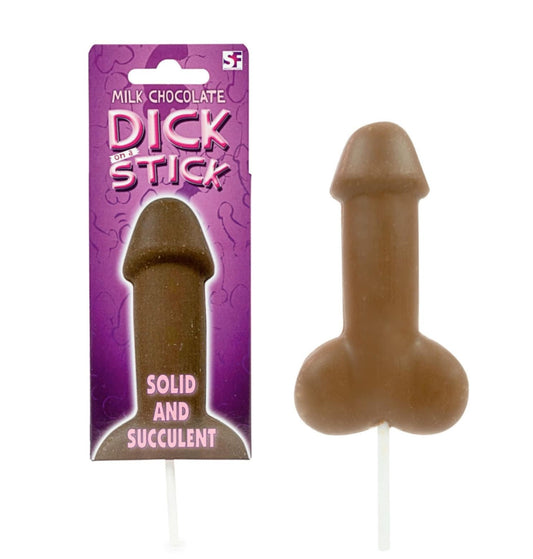 Chocolate Dick on a Stick Lolly