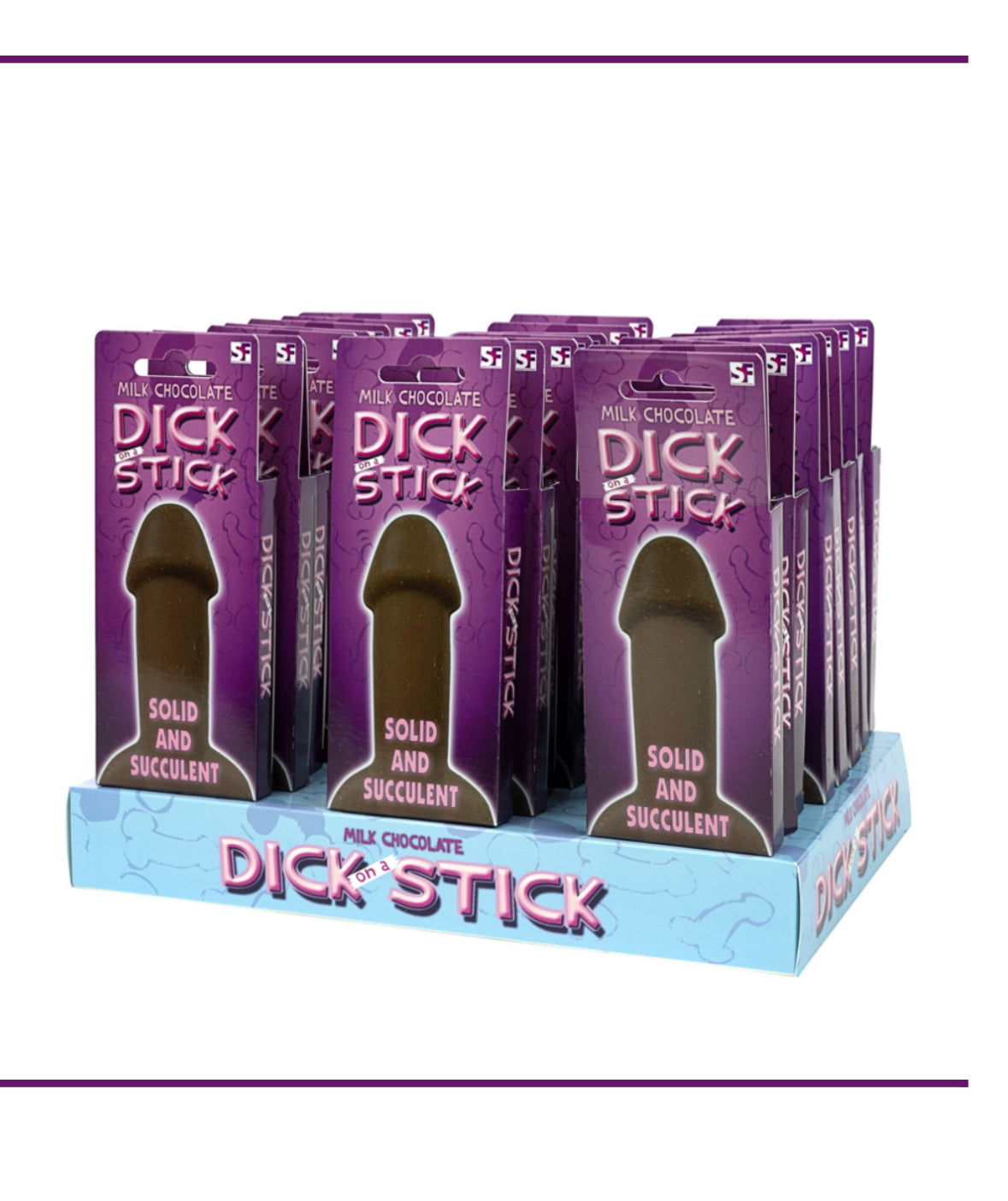 Chocolate Dick on a Stick Lolly